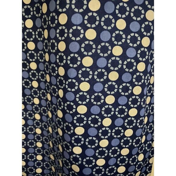 Michael Kors Tailored Fit Blue Button Front Shirt Large Contrast Collar Cuffs - Picture 9 of 12